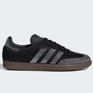 🆕 Adidas Black and Gray Crystal Samba OG Sneakers 🆕